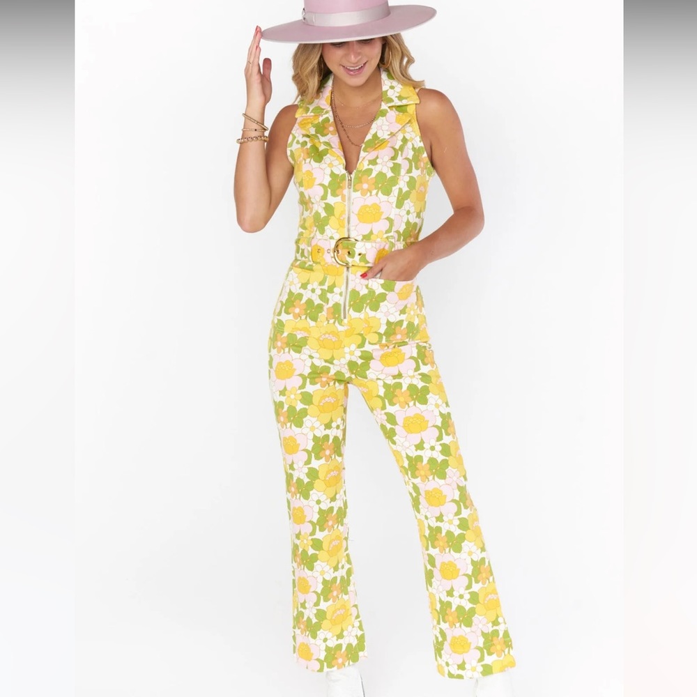Show Me Your Mumu | Jacksonville Cropped Jumpsuit {Fresh Floral}